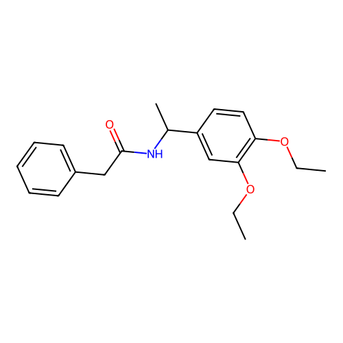 N-[1-(3,4-diethoxyphenyl)ethyl]-2-phenylacetamide structure