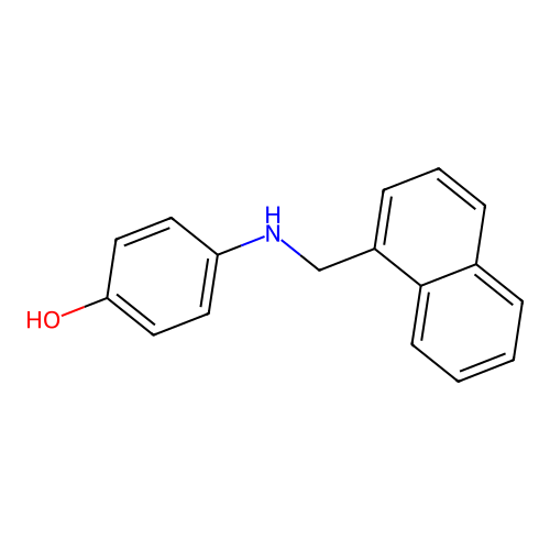 4-[(Naphthalen-1-ylmethyl)amino]phenol structure