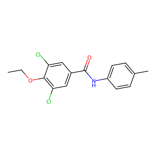 3,5-二氯-4-乙氧基-N-(4-甲基苯基)苯甲酰胺 structure
