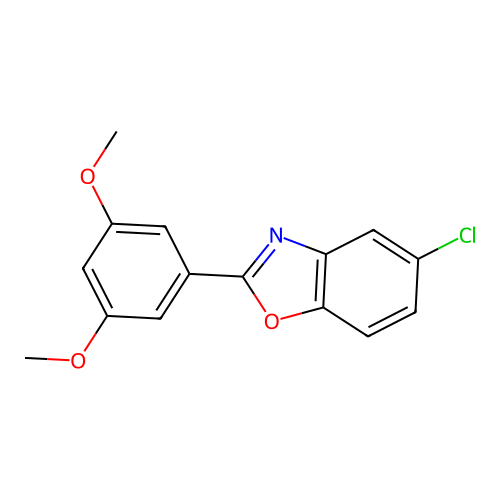 5-Chloro-2-(3,5-dimethoxyphenyl)-1,3-benzoxazole structure