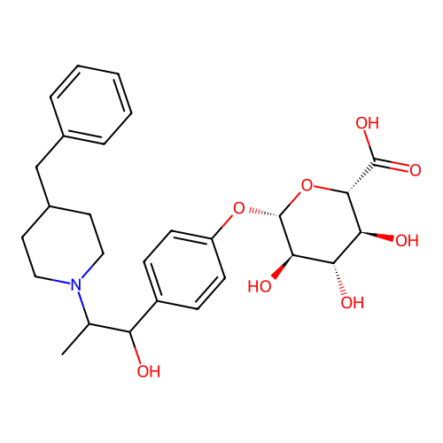 Ifenprodil glucuronide structure