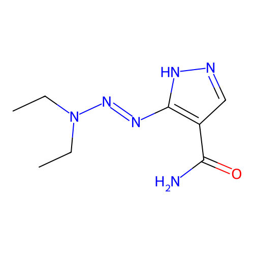 5-(3,3-二乙基-1-三氮烯基)吡唑-4-甲酰胺 structure
