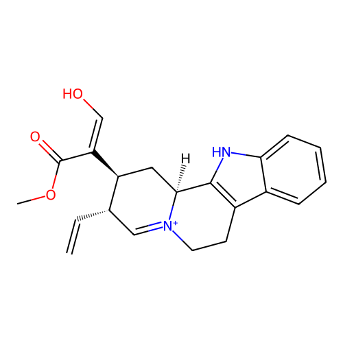 4,21-Dehydrocorynantheine aldehyde structure