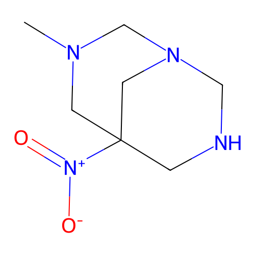 3-Methyl-5-nitro-1,3,7-triazabicyclo[3.3.1]nonane structure