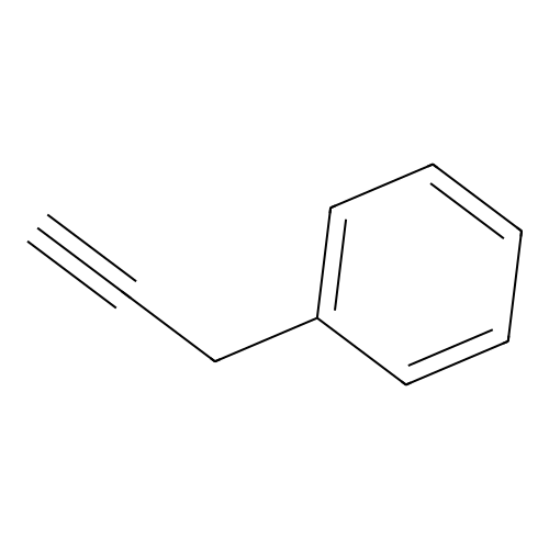 Benzylacetylene structure
