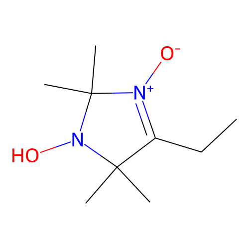 5-Ethyl-3-hydroxy-2,2,4,4-tetramethyl-1-oxidoimidazol-1-ium structure