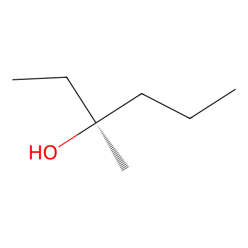 (3S)-3-methylhexan-3-ol structure
