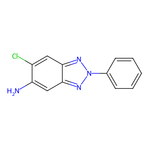 6-chloro-2-phenyl-2H-benzotriazol-5-amine structure