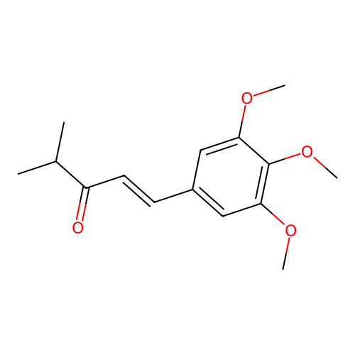 1-Penten-3-one, 4-methyl-1-(3,4,5-trimethoxyphenyl)- structure