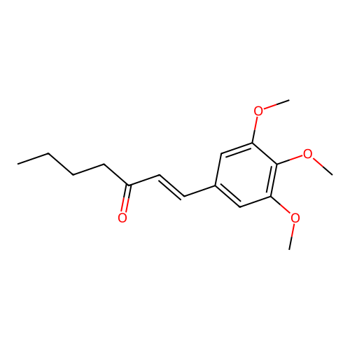 1-Hepten-3-one, 1-(3,4,5-trimethoxyphenyl)- structure