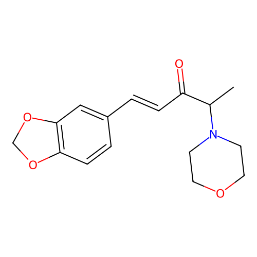 1-Penten-3-one, (3,4-methylenedioxyphenyl)-4-morpholino- structure