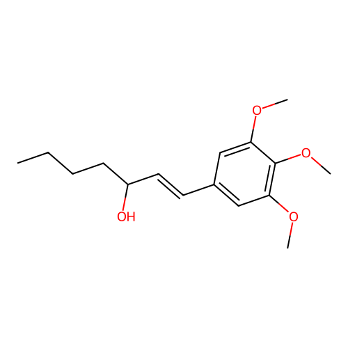 1-Hepten-3-ol, 1-(3,4,5-trimethoxyphenyl)- structure