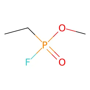 Methyl ethylphosphonofluoridate structure