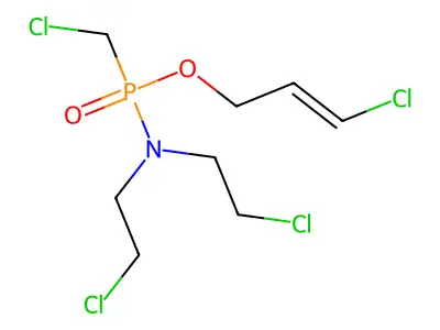 2-chloro-N-(2-chloroethyl)-N-[chloromethyl-[(E)-3-chloroprop structure