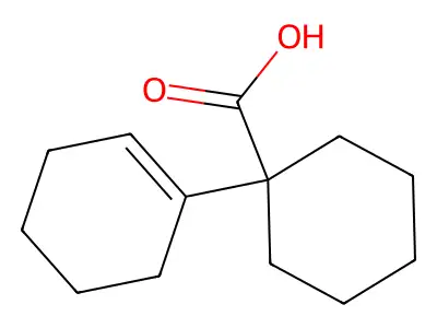 1-(Cyclohexen-1-yl)cyclohexane-1-carboxylic acid structure