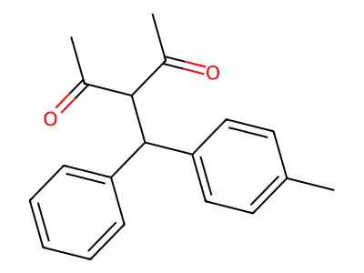 3-[(4-Methylphenyl)(phenyl)methyl]-2,4-pentanedione structure