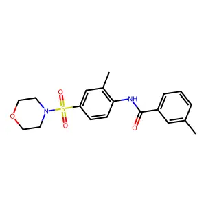 3-methyl-N-(2-methyl-4-morpholin-4-ylsulfonylphenyl)benzamide structure