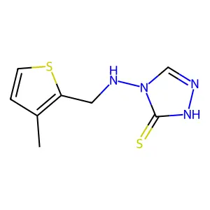 4-{[(3-methylthiophen-2-yl)methyl]amino}-4H-1,2,4-triazole-3-thiol structure