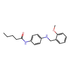 N-{4-[(2-methoxybenzyl)amino]phenyl}pentanamide structure