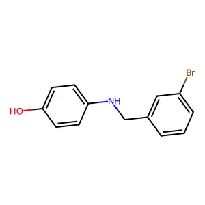 4-[(3-Bromobenzyl)amino]phenol structure