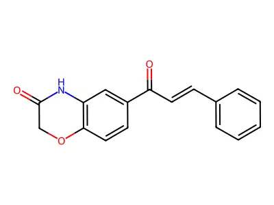 6-cinnamoyl-2H-benzo(b)(1,4)oxazin-3(4H)-one structure