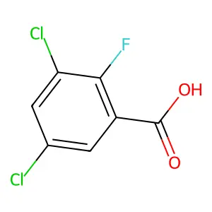 3,5-Dichloro-2-fluorobenzoic acid structure