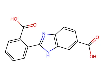2-(2-Carboxyphenyl)-1H-benzimidazole-5-carboxylic acid structure