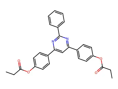 4-{2-Phenyl-6-[4-(propionyloxy)phenyl]-4-pyrimidinyl}phenyl propionate structure