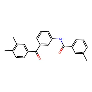N-[3-(3,4-dimethylbenzoyl)phenyl]-3-methylbenzamide structure