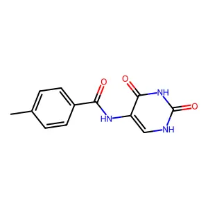 N-(2,4-dioxo-1,2,3,4-tetrahydropyrimidin-5-yl)-4-methylbenzamide structure