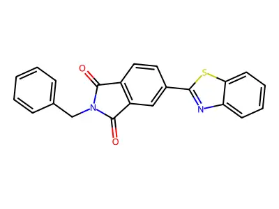5-(1,3-Benzothiazol-2-yl)-2-benzylisoindole-1,3-dione structure