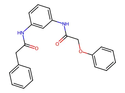2-phenoxy-N-{3-[(phenylacetyl)amino]phenyl}acetamide structure