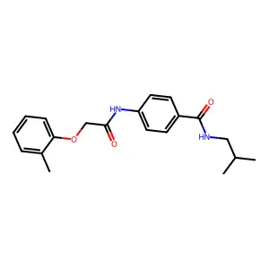 4-[[2-(2-methylphenoxy)acetyl]amino]-N-(2-methylpropyl)benzamide structure
