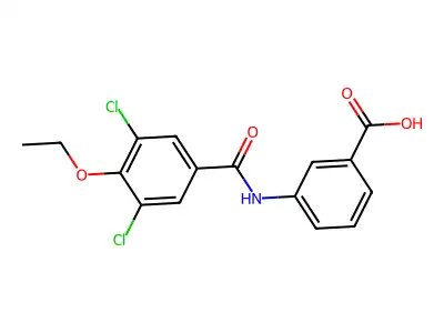 3-[(3,5-Dichloro-4-ethoxybenzoyl)amino]benzoic acid structure