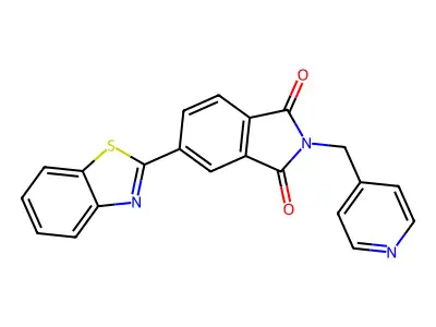 5-(1,3-Benzothiazol-2-yl)-2-(pyridin-4-ylmethyl)isoindole-1,3-dione structure