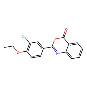 2-(3-Chloro-4-ethoxyphenyl)-3,1-benzoxazin-4-one structure