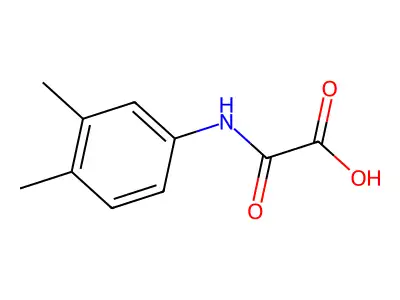 ((3,4-Dimethylphenyl)carbamoyl)formic acid structure