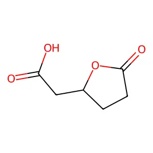 (S)-2-(5-Oxotetrahydrofuran-2-yl)acetic acid structure