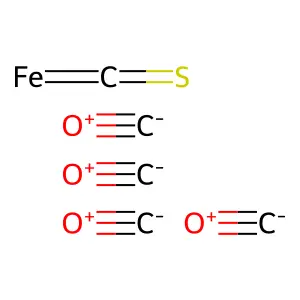 Tetracarbonyl carbonothioyl iron structure