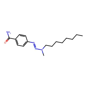 4-(3-甲基-3-辛基-1-三氮烯基)苯甲酰胺 structure