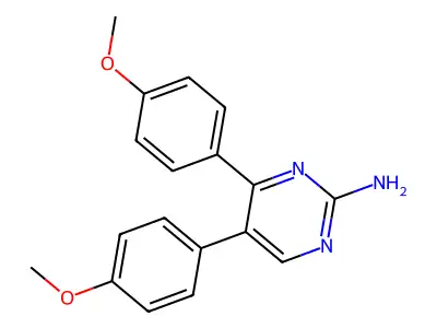 4,5-Bis(4-methoxyphenyl)pyrimidin-2-amine structure