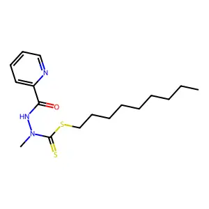 nonyl N-methyl-N-(pyridine-2-carbonylamino)carbamodithioate structure