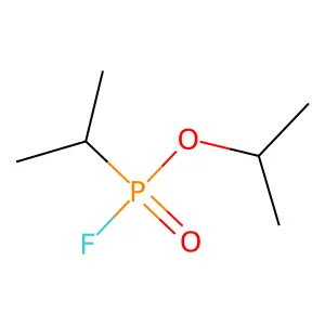 Phosphonofluoridic acid, (1-methylethyl)-, 1-methylethyl ester structure
