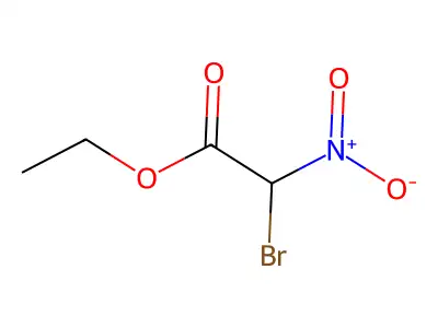 Bromo-nitro-acetic acid ethyl ester structure