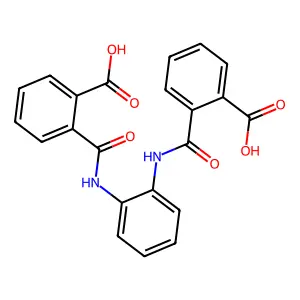 2-((2-((2-Carboxybenzoyl)amino)anilino)carbonyl)benzoic acid structure