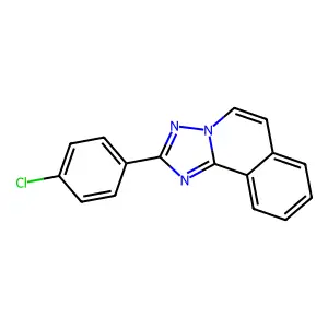 2-(4-Chlorophenyl)(1,2,4)triazolo(5,1-a)isoquinoline structure