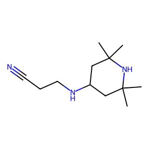 3-[(2,2,6,6-Tetramethylpiperidin-4-yl)amino]propanenitrile structure