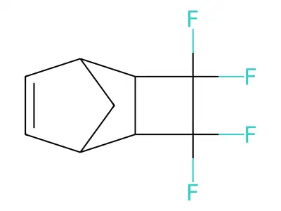 3,3,4,4-Tetrafluorotricyclo[4.2.1.0(2,5)]non-7-ene structure