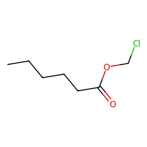Chloromethyl hexanoate structure