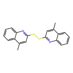 4-Methyl-2-quinolyl disulfide structure